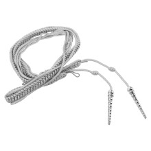 2Pcs Grey Plastic Rope Shoulder Epaulettes for Band Security and Dress