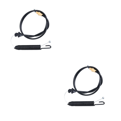 2Pcs Lawn Tractor Engagement Clutch Cable Black 2