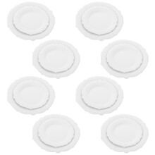 32Pcs Leakproof White Paper Plates for Casual Dining and Party Snacks