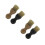 4Pcs Lightweight Wooden Shoe Shine Brush Durable Assorted 10