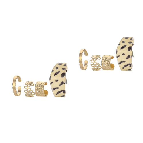 8Pcs Chic Acrylic Ear Bone Clips Non-Piercing Ear Decorations for Home 2