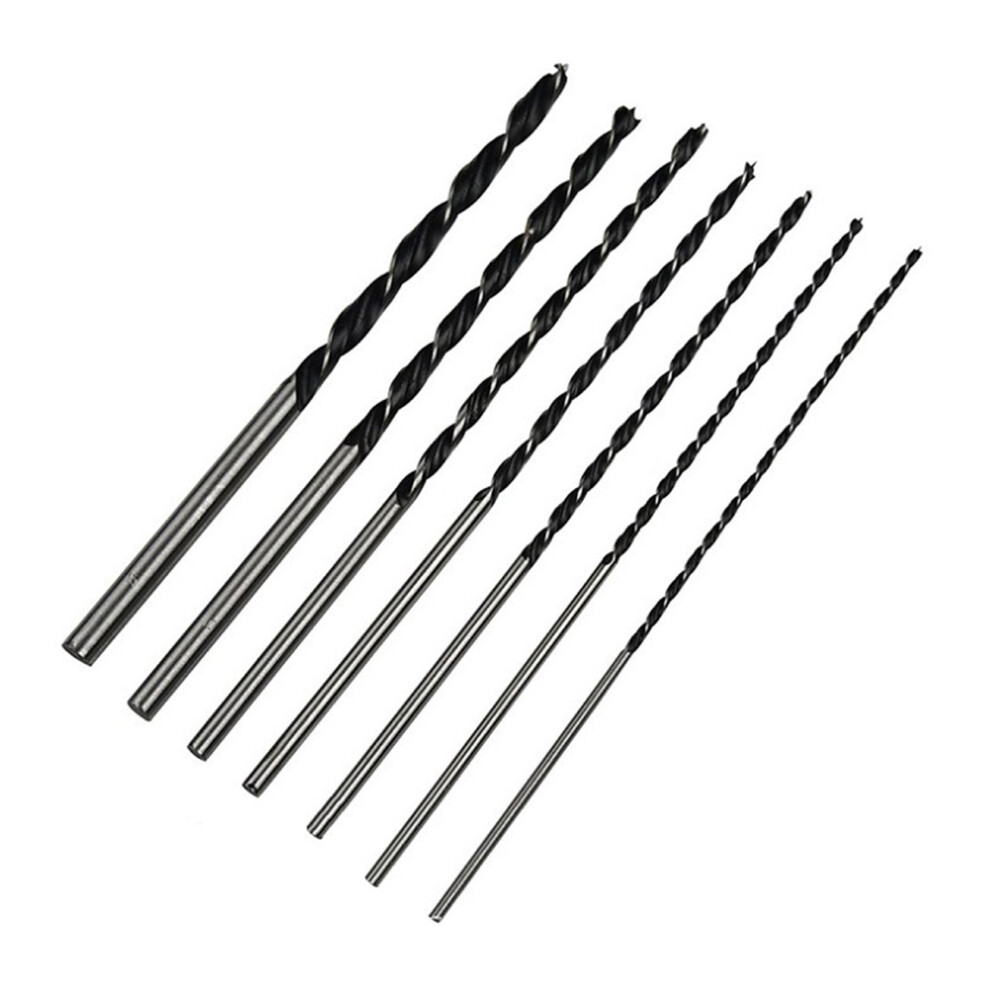 7Pcs Drill Bit Set For Metal Wood Plastic Durable Black 3633800197617