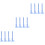 12Pcs Blue Mini Gauge Plastic Caliper Tool for Depth and Step Measures 5