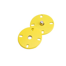 30Pcs Durable Yellow Alloy Snap Buttons for Coat Sewing Projects