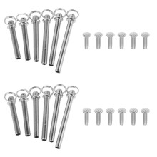 39Sets Folding Fan Repair Kit DIY Stainless Steel Shaft Rivets Silver