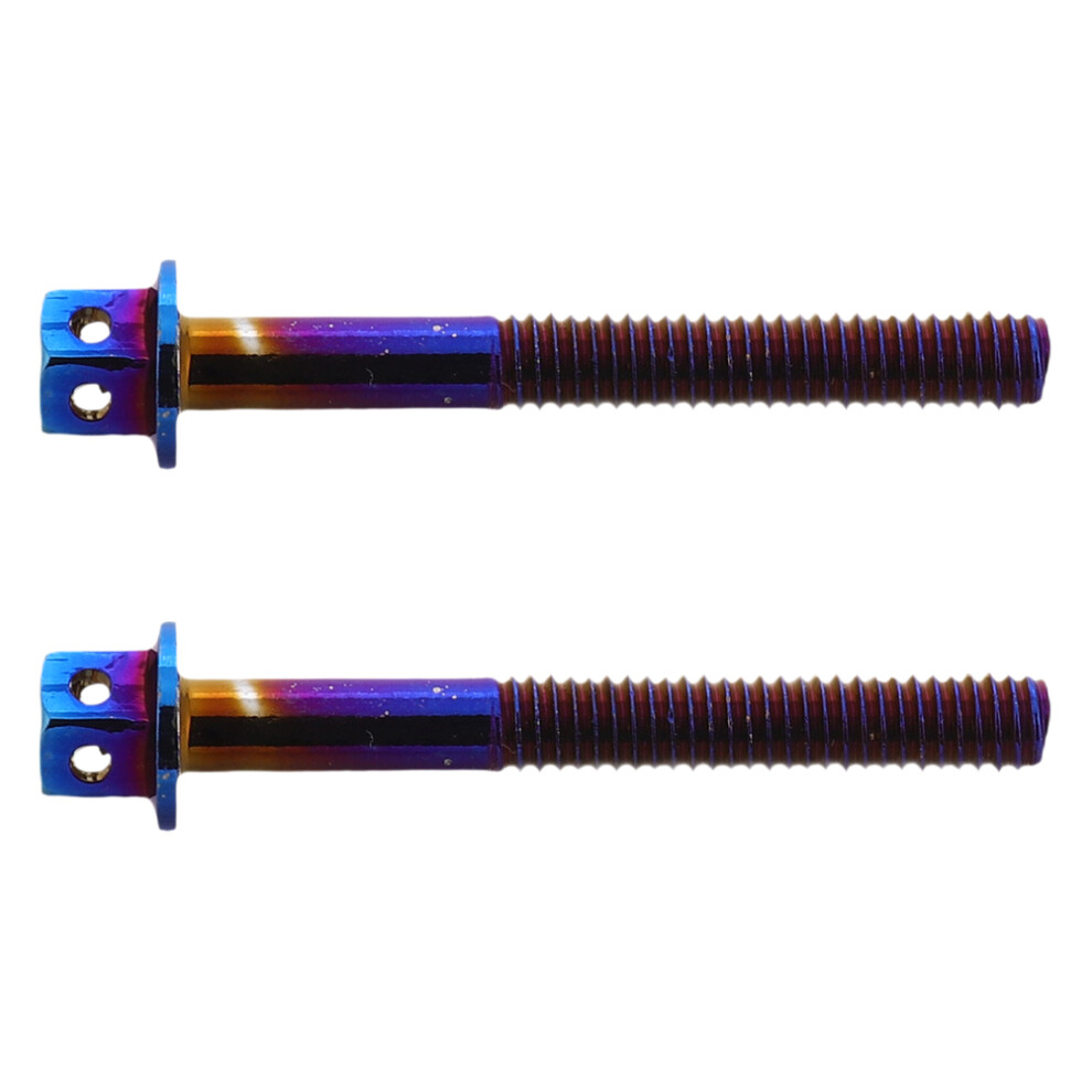 6Pcs Alloy License Plate Mounting Screws Multicolor For Motorcycle 3633800198300
