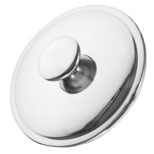 5Pcs Silver Stainless Steel Seasoning Pot Lids Universal Pan Covers