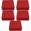 5Pcs Red Cookie Packing Boxes Tinplate Candy Containers 9