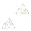 6Sets Lightweight Silver Steel Triangle Percussion Instrument for Kids 5