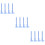 12Pcs Blue Mini Gauge Plastic Caliper Tool for Depth and Step Measures 9