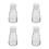4Pcs White Glass Oil Jars Leakproof Container for Kitchen Use 6