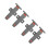 4Pcs Cabinet Spring Catch Heavy Duty Grey Pom Push Open Door Hardware 6