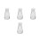 4Pcs White Glass Oil Jars Leakproof Container for Kitchen Use 5