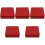 5Pcs Red Cookie Packing Boxes Tinplate Candy Containers 5