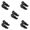 10Pcs Compact Black Motorbike Hooks Durable Universal Handlebar 6
