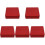 5Pcs Red Cookie Packing Boxes Tinplate Candy Containers 4