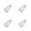 4Pcs White Glass Oil Jars Leakproof Container for Kitchen Use 9
