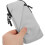 5Pcs Grey Waterproof PU Phone Armband for Running Adjustable Fit 3
