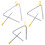 6Sets Lightweight Silver Steel Triangle Percussion Instrument for Kids 1