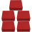 5Pcs Red Cookie Packing Boxes Tinplate Candy Containers 8