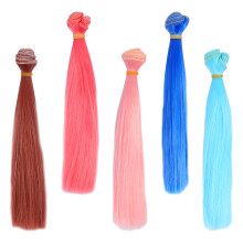 10Pcs Durable Heatproof Doll Hair Extensions Multicolor DIY Crafts