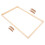 5Sets DIY Wooden Canvas Stretcher Bars Kit Multi Use Poster Frame Kit 3