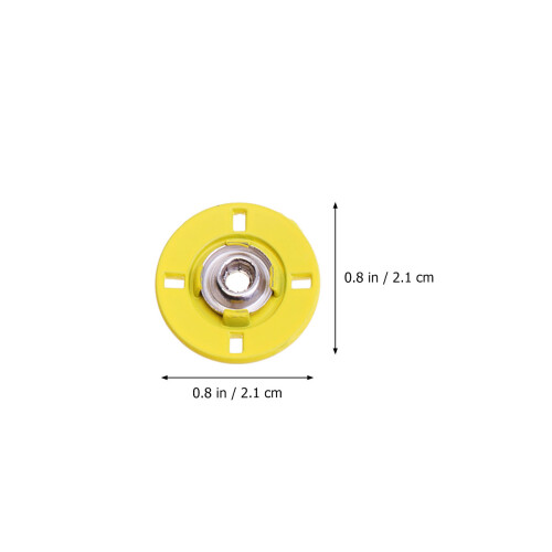 30Pcs Durable Yellow Alloy Snap Buttons for Coat Sewing Projects 1