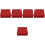 5Pcs Red Cookie Packing Boxes Tinplate Candy Containers 6