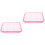 2Pcs Pink Household Cat Grass Planter Plastic Hydroponic Growing Box 6