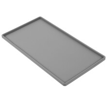 5Pcs Silicone Counter Mats Grey Anti-Slip Dish and Cup Drying Pads