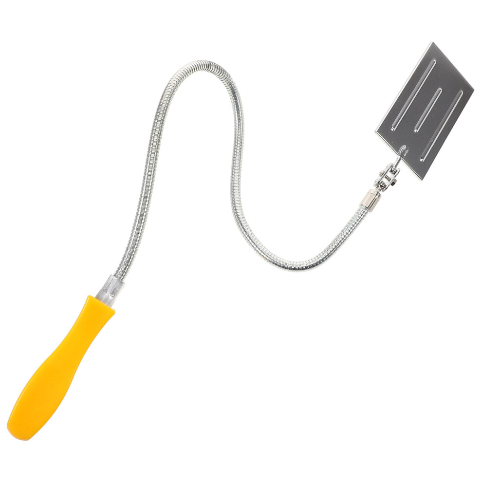 3Pcs Durable Extendable Inspection Mirror For Car Maintenance Yellow 3633800468854