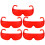 1Set Protective Goggles Red Windproof for Outdoor Use 1