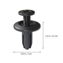 150Pcs Black Plastic Rivets for Car Bumper Durable Automotive Fixator
