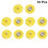 30Pcs Durable Yellow Alloy Snap Buttons for Coat Sewing Projects 10