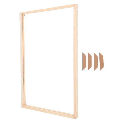 5Sets DIY Wooden Canvas Stretcher Bars Kit Multi Use Poster Frame Kit 1