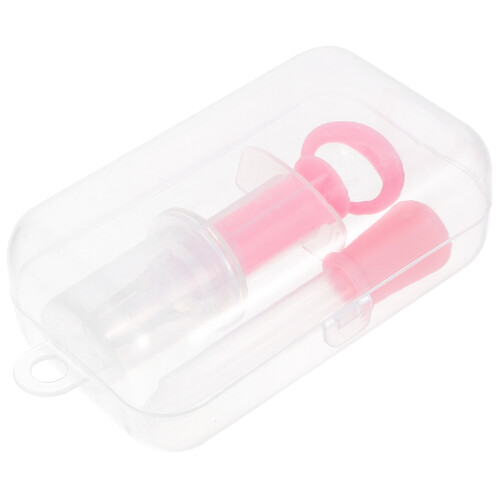 5Sets Pink Pet Medicine Feeder ABS -Type Reliable Tool 1