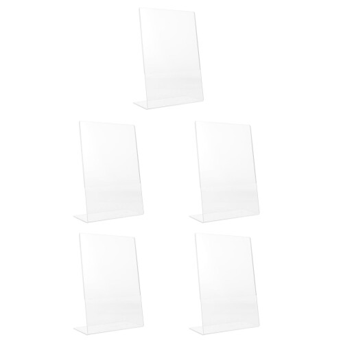 10Pcs Lightweight Clear Acrylic Table Sign Holders for Restaurant Use 2