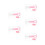 5Sets Pink Pet Medicine Feeder ABS -Type Reliable Tool 10