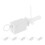 24Pcs White Plastic DIY Toy Movement Accessories Clockwork Wing Motor 3