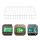 2Pcs White Iron Emergency Light Cage for Home Wall-Mount Durable Guard 10