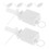 24Pcs White Plastic DIY Toy Movement Accessories Clockwork Wing Motor 2