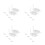 24Pcs White Plastic DIY Toy Movement Accessories Clockwork Wing Motor 4