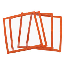 4Pcs PVC Fishing Rod Bait Covers Clear Sleeve Orange Lure Protectors