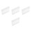 4Pcs Transparent Wall Mounted Straw Storage Box Acrylic Holder 4