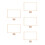 5Sets DIY Wooden Canvas Stretcher Bars Kit Multi Use Poster Frame Kit 4