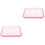 2Pcs Pink Household Cat Grass Planter Plastic Hydroponic Growing Box 5