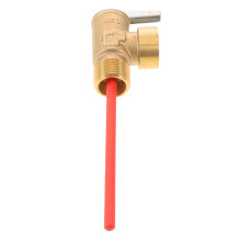 Compact Brass Rv Water Heater Valve Golden