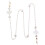 2Pcs Multi Stylish Heart Simulation Pearl Eyeglass Chain Adjustable 2
