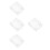 4Pcs Outdoor Lockable Waterproof Socket Covers Transparent Plastic 4