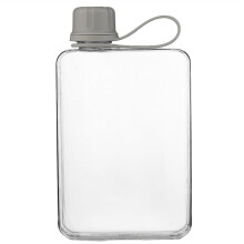 Square Water Bottle 500ml Portable Flat Drink Cups Slim Cold Flask Sports Water Bottle Summer Water Flask for Hiking B